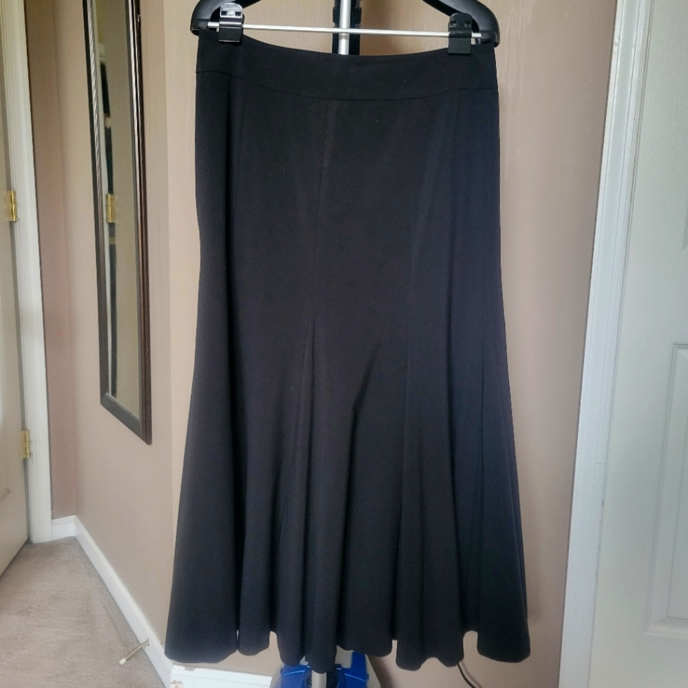 Focus 2000 long black full skirt, Size 12
